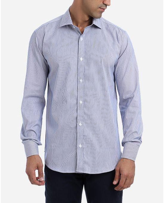 Enzo Striped Shirt - Blue