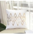 Printed Cushion Cover White/Gold