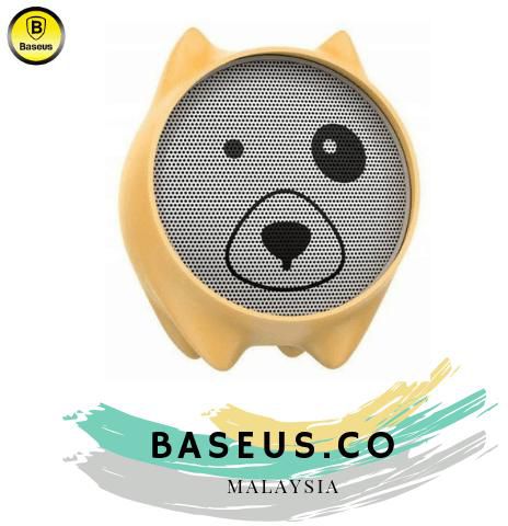 Baseus Cute Wireless Bluetooth Speaker E06 (Black - Yellow)