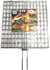 Stainless Steel BBQ Grill Silver/Brown 40 x 30cm