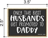 Honey Dew Gifts, Only The Best Husbands Get Promoted to Daddy, 3.5 inch by 2.5 inch, Made in USA, Refrigerator Magnets, Fridge Magnets, Decorative Sayings Magnets, Dad Gifts, Papa Gifts, Dad Decor