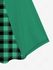 Plus Size Saint Patrick's Day 3D Print Checked Leprechaun Costume Dress - 5x | Us 30-32