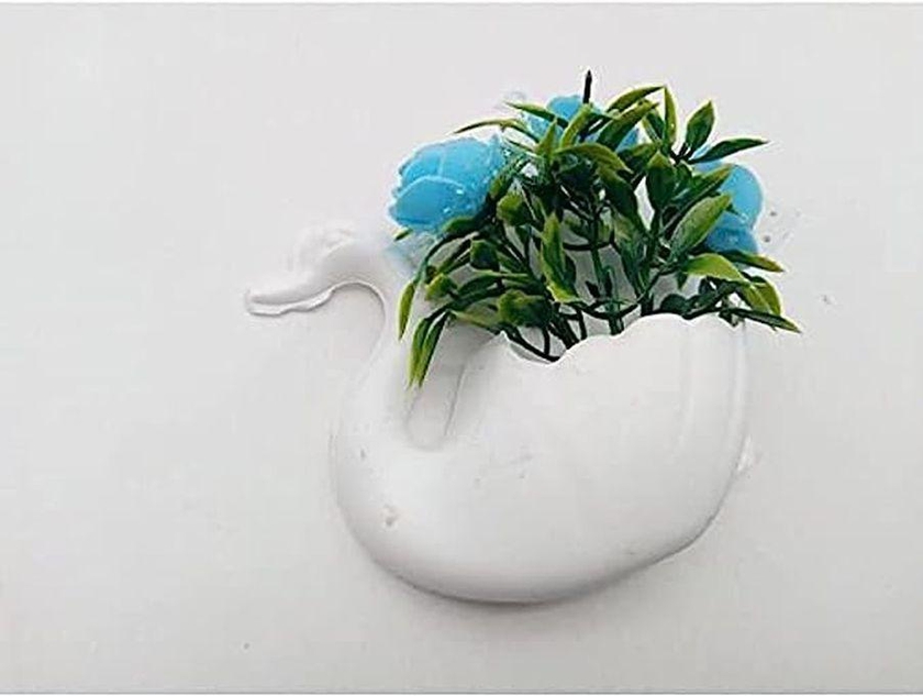 Artificial Flower Vase With Magnet For Refrigerator