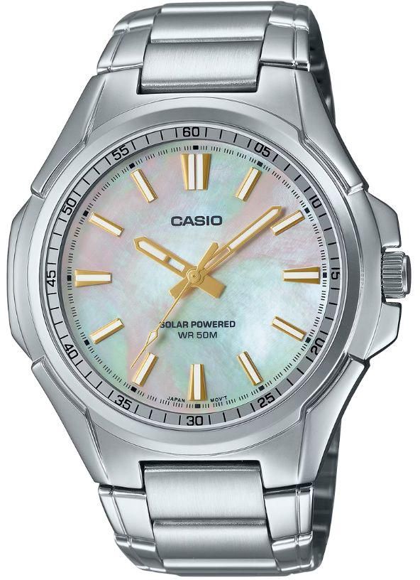 Casio MTP-RS100S-7AVDF Men’s Solar Powered Brown Dial Stainless Steel Watch