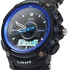 Ohsen Male Sports Digital Quartz Watch - Blue+Black