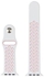 Silicone Replacement Band For Apple Watch Series 6/SE/5/4 40mm And 3/2/1 38mm White/Pink