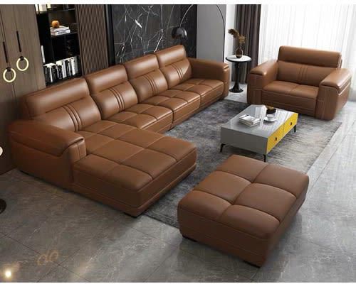 Marco 7 Seater Leather Sofa Set, Soft Leather Sofa Bed