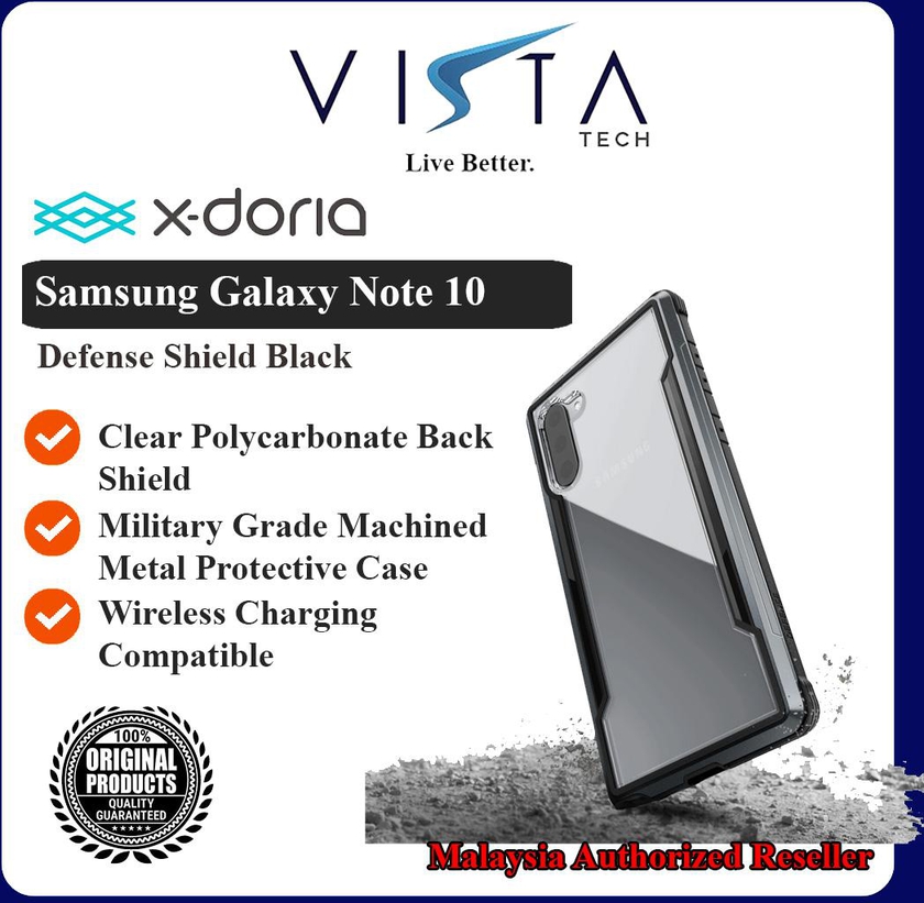X-Doria Defense Shield Note 10 Phone Case (Black)