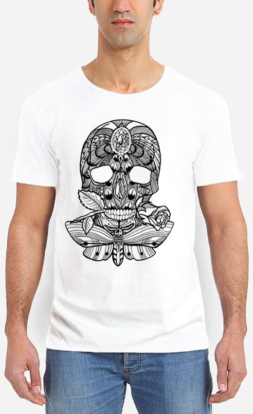 Tombokka Sugar Skull T-Shirt - White