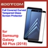 Bdotcom Full Covered Glass Screen Protector for Samsung Galaxy A8+ (Black)