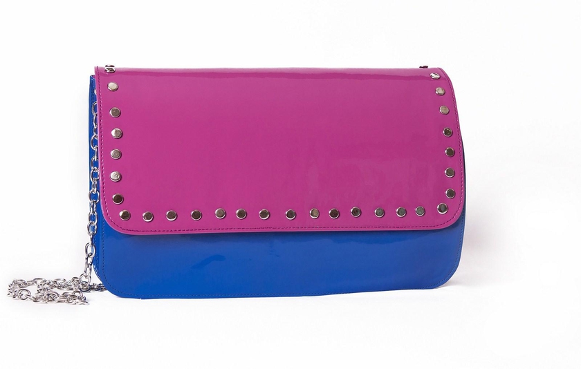 Pink and Blue Clutch