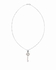 silver House Flower Key Necklace - Silver