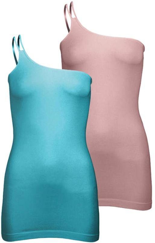 Silvy Set Of 2 Casual Dress For Women - Turquoise / Rose, 2 X-large