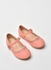 حذاء باليرينا مسطح بنمط مصبوغ Pink