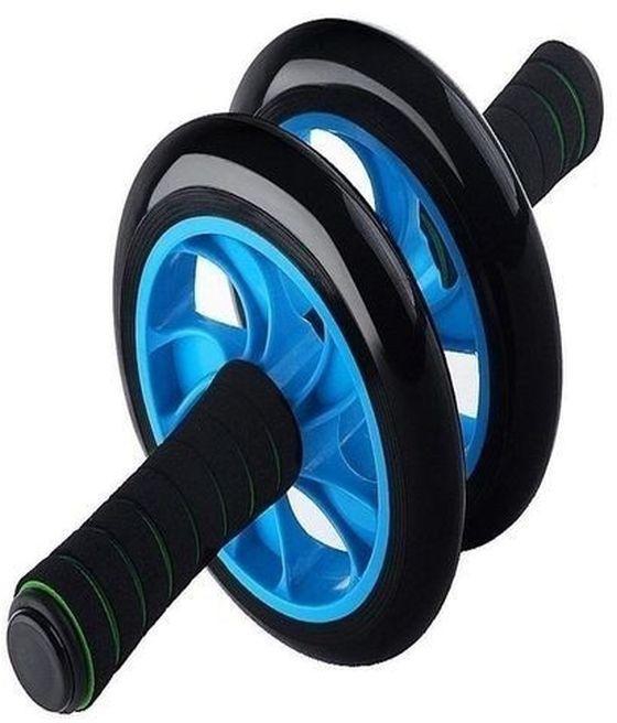 Rubber Roller Double Wheel - Black & Blue.