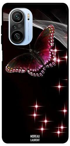 Protective Printed Case Cover for Xiaomi Mi 11i Red Black Butterfly
