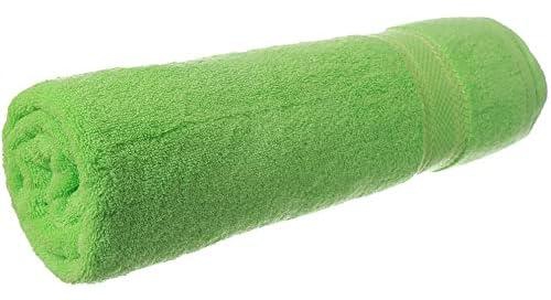 one year warranty_Bathrobe Towel With 1 Line - Light Green