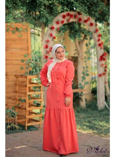 Violet Maxi Dress - Fuchsia Red