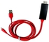 Plug & Play 1080P Lightning To HDMI/HDTV AV TV Cable Adapter - For iPhone/iPad - 2m