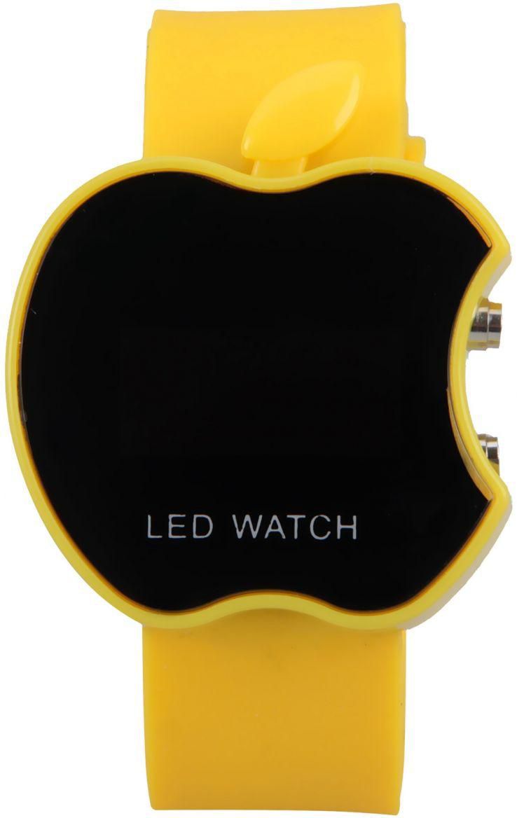 YYTstore owned Unisex Digital LED Dial Silicone Band Watch - Yellow