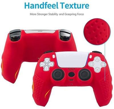 Silicone Protective Cover For PlayStation 5 Controllers -red