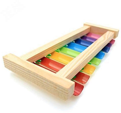 Universal Hequeen Kids Baby Toys 8 Notes Musical Xylophone Piano Wooden Instrument For Children