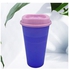 Water Bottle Cup With Lid Purple/Pink