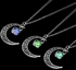 Fashion Glow In Dark Pendant Luminous Moon Necklace