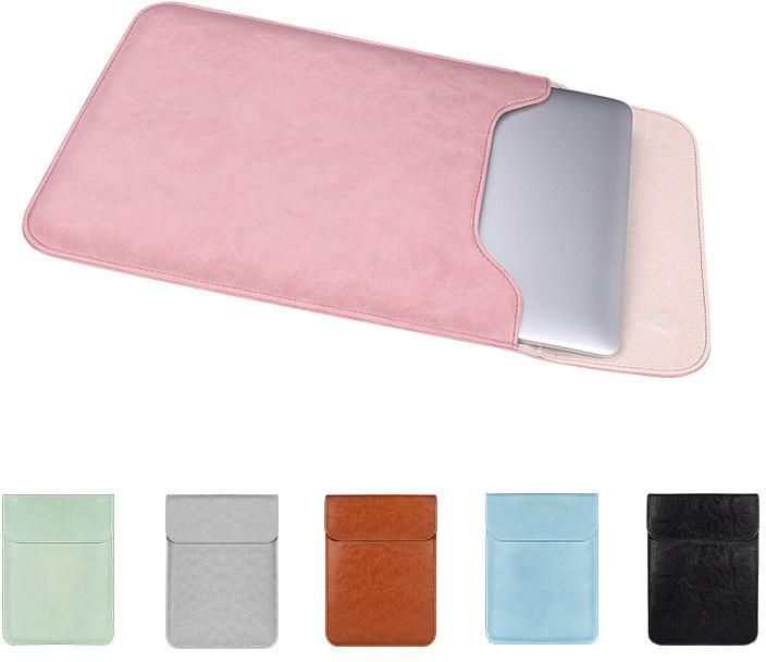Laptop Bag Universal Soft PU Leather Laptop Sleeve For Macbook Air ProNotebook Case