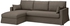 HYLTARP 3-seat sofa w chaise longue, left - Gransel grey-brown