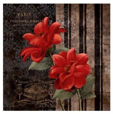 Decorative Wall Poster Red/Green/Brown