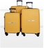 Parajohn 3-Piece Abs Hardside Spinner Luggage Trolley Set 20+24+28 Yellow