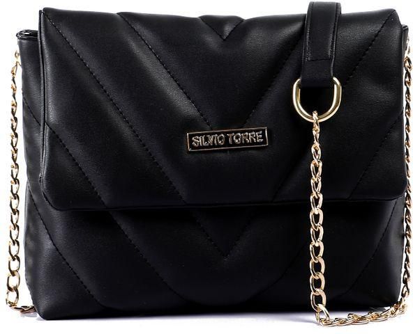 Silvio Torre Stylish Trendy Handbag-Bag -black
