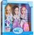 Three Lovely And Funny Sisters Dolls Toy - Multicolor