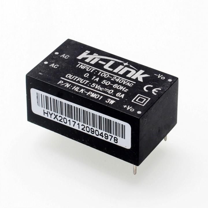 HLK-PM01 AC-DC 220V To 5V Mini Power Supply Module BLACK