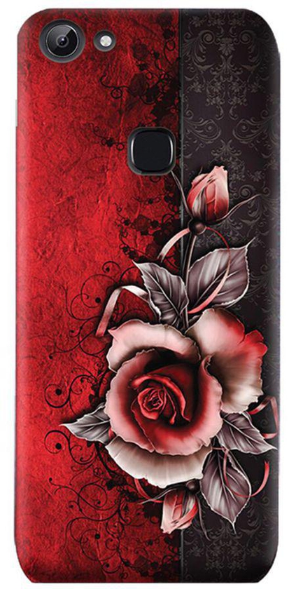 TPU Silicone Case with Vintage Rose Pattern For Vivo Y83 Multicolour