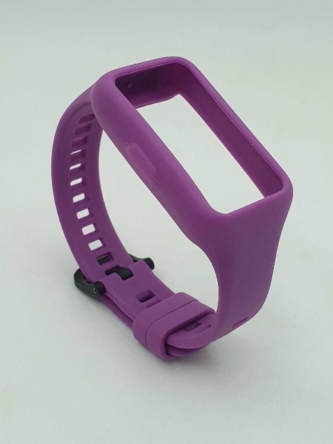 Huawei Band 6 / Honor Band 6 Full Silicon Replacement 2 In 1 Band & Cover - Purple