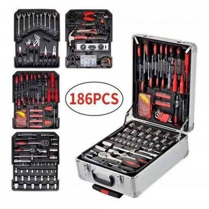 Electrical & Mechanical Tools Box Trolley-186PCS