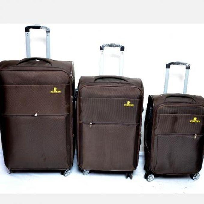 Pioneer 3 in 1 brown Pioneer traveling bag suitcase