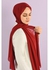 From Fatah Long Scarf Crepe Solid For Women (Light Claret Red Color)