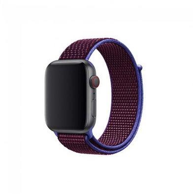 Sport Nylon Loop Band For Apple Watch 38mm 40mm 41mm Sangria