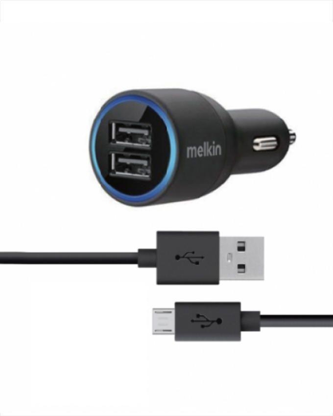 Melkin 2- Port Car Charger and Cable for Apple devices