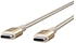 Belkin MIXIT DuraTek Kevlar USB-C (USB Type C) to USB-C Cable, 4 Feet (Gold)