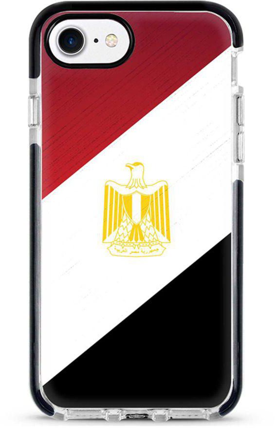 Protective Case Cover For Apple iPhone 8 Flag Of Egypt Full Print