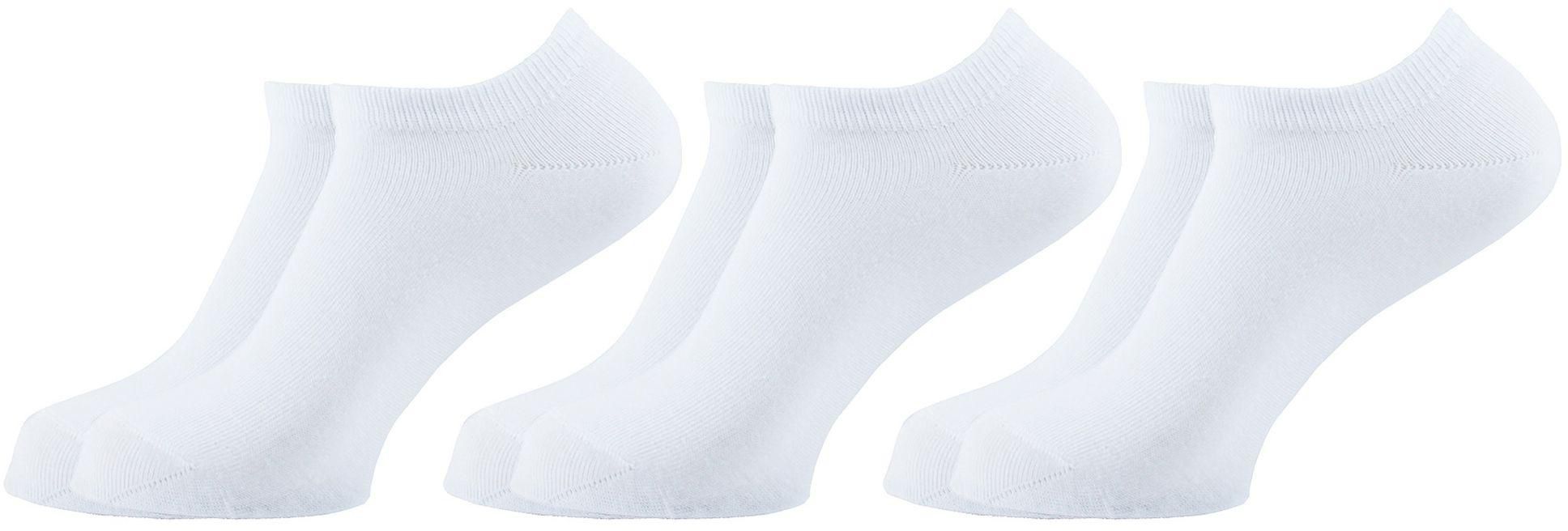 Sam Socks Set Of 3 Ankle Plain Socks Women White