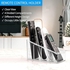 Remote Control Holder, with 4 Compartment Clear Remote Control Holder, for Table Small TV Remote control Holder Plastic Remote control Organizer Remote Storage (1 Pack)