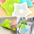 2PCS Anti-blocking Floor Drain Mat Silicone Kitchen Sewer Outfall Strainer Sink PVC Filter 15*14cm