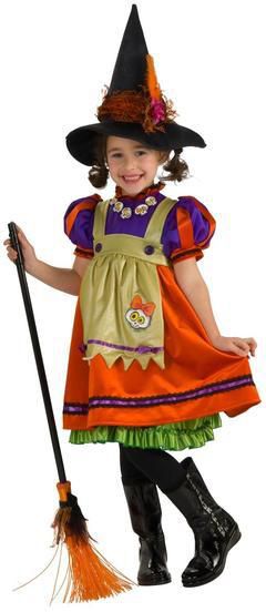 Orange Witch Child Costume