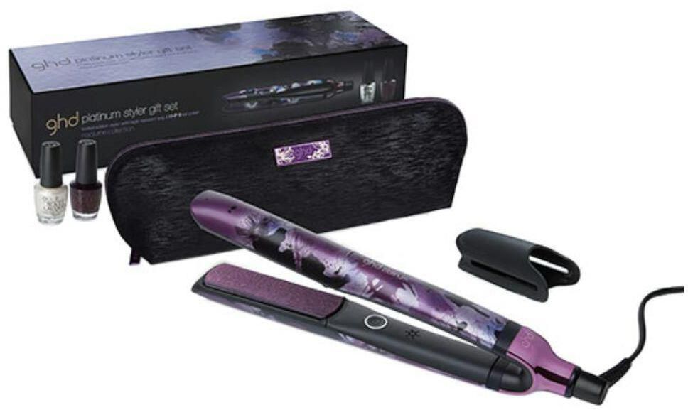 GHD Nocturne Platunum Styler WIth TWO OPT NAIL POLISH