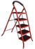 5 Steps Hail Metal Ladder - Red